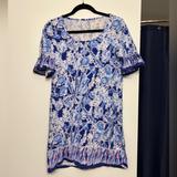 Lilly Pulitzer Dresses | Lilly Pulitzer Blue Cotton Tunic | Color: Blue/White | Size: M