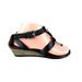 Coach Shoes | Coach Women's Vivian Gladiator Wedge Sandal Black Leather Size 7 B | Color: Brown | Size: 7