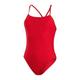 Speedo Women's ECO Endurance+ Thinstrap 1 Piece Swimsuit, Comfortable, Classic Design, Extra Flexibility,Fed Red, 36