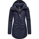 Winterjacke RAGWEAR "Monadis Black Label" Gr. L (40), blau (graublau) Damen Jacken Lange stylischer Winterparka für die kalte Jahreszeit