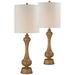 Forty West Diego Worn Wood-Look Table Lamps Set of 2