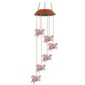 Wind Decor Pig Yard Garden LED Shell Solar Flying Home Changing Color Chimes Home Decor Wind Spinners Outdoor Hanging Birds Wind Chimes Indoor Outdoor Memorial Wind Chime Wind Chines Bell Wind Chime