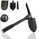 LeKY Military Folding Shovel Survival Spade Camping Outdoor Multifunctional Tool Black