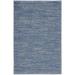 Noursion Essentials Solid Contemporary Blue/Grey 2 x 4 Area Rug (2 x 4 )