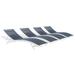 Ergode Glimpse Outdoor Patio Mesh Chaise Lounge Set of 4 - White Navy