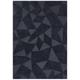 Tapis de salon moderne en laine gris foncé 200x290 cm