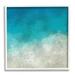 Stupell Industries Aerial Ocean Shoreline View Sea Water Foam Painting White Framed Art Print Wall Art Design by Alpenglow Workshop