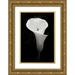 Geyman Vitaly 11x14 Gold Ornate Wood Framed with Double Matting Museum Art Print Titled - Calla Lily Perfection IV