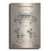 Luxe Metal Art Leather Splitting Machine Blueprint Patent Parchment Metal Wall Art 16 x24