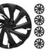 OMAC 15 Inch Wheel Rim Covers Hubcaps for Chevrolet Cruze Black