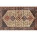 Ahgly Company Indoor Rectangle Traditional Red Brown Persian Area Rugs 5 x 8