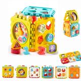 EIMELI 6-in-1 Activity Cube Baby Educational Musical Toy Early Development Learning Toys with 6 Different Activities Best Gift for Babies