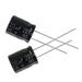 5 x 220uF 50V 105C Radial Electrolytic Capacitor 10x13mm - Black