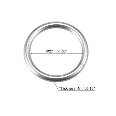 304 Stainless Steel Welded O Ring, Hardware for Hanging Plant Crafts