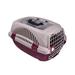 Choco Nose H315 12 lbs Durable Two Doors Open Top Pet Travel Kennel - 19.8 in. - Burgundy