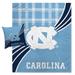 North Carolina Tar Heels Plaid Wave Lightweight Blanket & Pillow Combo Set