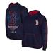 Men's New Era Navy Boston Red Sox Team Split Pullover Hoodie