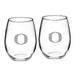 Oregon Ducks 21oz. 2-Piece Stemless Wine Glass Set