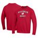 Men's Under Armour Red Wisconsin Badgers Hockey All Day Arch Fleece Pullover Sweatshirt