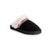 Women's Dawn Suede Scuff Slipper by Muk Luks® by MUK LUKS in Ebony (Size 9 M)