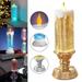 Christmas Home Decoration Craft Night Light Colorful Crystal Candle LED Night Light