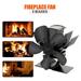 5 Blade Heat Powered Stove Fan Mini Fireplace Fan Log Wood Burner Eco-fan Quiet Fireplace Fan Heater Efficient Heat Distribution