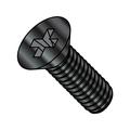 1/4-20X3/4 Phillips Flat Machine Screw Fully Threaded Black Zinc (Pack Qty 3 500) BC-1412MPFBZ