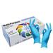 Infi-Touch Multi Purpose Heavy Duty Blue Nitrile Gloves 9.5 Length Powder Free (100 Gloves Count Bag) - Extra Large