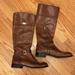 Coach Shoes | Coach Micha Cinnamon Brown Leather Buckle Riding Boots | Color: Brown | Size: 7