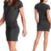 Athleta Dresses | Athleta Odyssey Tee Dress | Color: Black/Silver | Size: Xxs