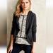 Anthropologie Sweaters | Anthropologie Knitted And Knotted Gray Fringed Circle Cardigan Sweater Xs | Color: Black/Gray | Size: Xs