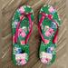 Kate Spade Shoes | Kate Spade Floral Flip Flops | Color: Green/Pink | Size: 8