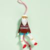 Anthropologie Holiday | New! Anthro Sporty Santa Marionette Ornament | Color: Green/Red | Size: 5"H, 2.5"L, 1.5"W