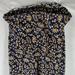 Lularoe Skirts | Lularoe Cassie Women's Blue & Gold Floral Knee High Pencil Skirt Size Medium | Color: Blue/Gold | Size: M