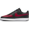 Sneaker NIKE SPORTSWEAR "COURT VISION LOW", Gr. 45, bunt (schwarz, university, rot, weiß), Leder, Synthetik, sportlich, Schuhe, Design auf den Spuren des Air Force 1