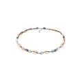 Elli - Kauri Muschel Glas Beads Surfer Style 925 Silber Ketten Damen