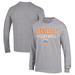 Men's Champion Heather Gray Tennessee Lady Vols Stack Logo Volleyball Powerblend Long Sleeve T-Shirt