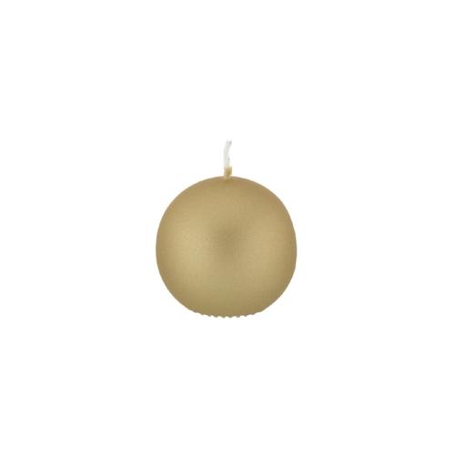 Kopschitz Kugelkerzen Caramel Karamell mit Metalleffekt (Metallic Matt), Ø 12 cm, 1 Stück
