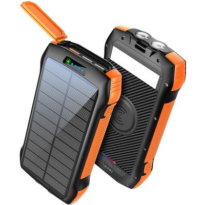 Solar Power Bank, Portable Charger 33500mAh QC3.0 18W PD 20W Fast Charging, Mobile Phone Charger