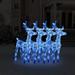 vidaXL Christmas Reindeers Xmas Decoration Light Display with LEDs Acrylic - 160 LEDs