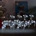 vidaXL Christmas Reindeers Decoration Christmas Lighting Display with LEDs - 80 LEDs