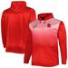 Men's Red St. Louis Cardinals Fade Sublimated Fleece Pullover Hoodie