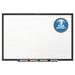 Quartet Standard Melamine Whiteboard 72 x 48 Black Aluminum Frame