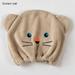 Cartoon Cat Bath Accessories Cute Bath Hats Quickly Dry Hair Wrapped Towels Shower Cap COFFEE