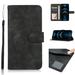 Nalacover Retro Wallet Case for iPhone 14 Plus Premium PU Leather Shockproof Case with Card Slots Holder Kickstand Magnetic Clasp Phone Cover Vintage Design Wrist Strap Flip Folio Case Black