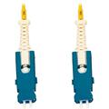 Tripp Lite N383L-01M 40/100/400G Singlemode 9/125 OS2 Fiber Cable Yellow 1 m (3.3 ft.) Yellow Jacket Blue Connector White Connector