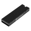 SilverStone Technology Slim-Profile Aluminum Alloy M.2 SSD Cooling Kit Black