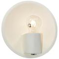 Shield Bisque Wall Sconce