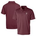 Men's Cutter & Buck Maroon Mississippi State Bulldogs Team Logo Big Tall Prospect Textured Stretch Polo