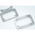 Kuryakyn 3162 Motorcycle Accent Accessory: Curved License Plate Holder Fram